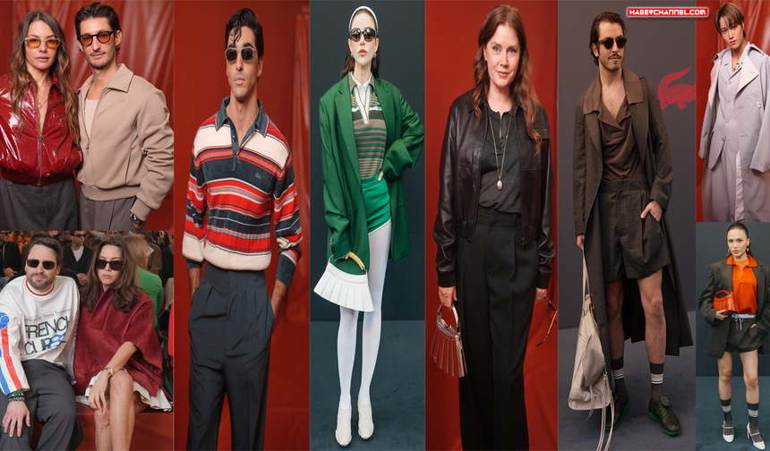 Paris Fashion Week: Ünlüler Lacoste FW26 defilesinde buluştu