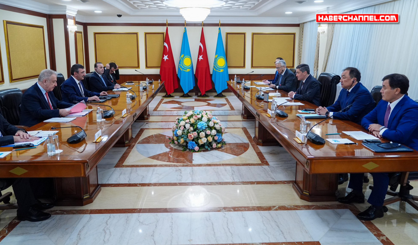 Cumhurbaşkanı Yardımcısı Yılmaz, Kazakistan Başbakanı Oljas Bektenov ile görüştü