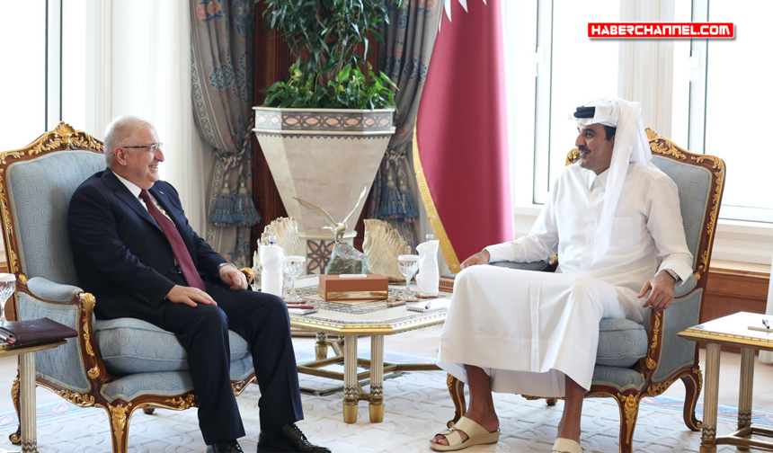 Milli Savunma Bakan Yaşar Güler, Katar Emiri Al Thani tarafından kabul edildi