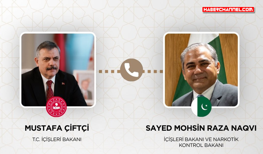 İçişleri Bakanı Mustafa Çiftçi, Pakistan İçişleri Bakanı Sayed Mohsin Raza Naqvi ile görüştü