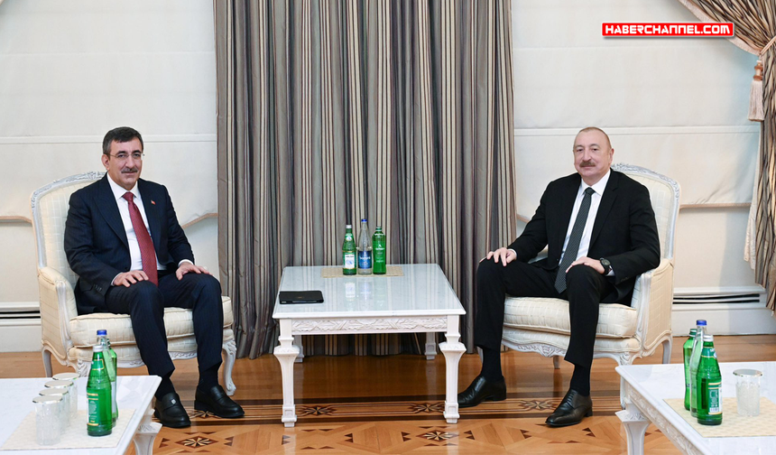 Cumhurbaşkanı Yardımcısı Yılmaz, Azerbaycan Cumhurbaşkanı Aliyev ile görüştü
