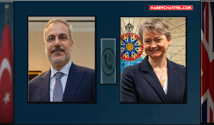 Bakan Hakan Fidan, Birleşik Krallık Dışişleri Bakanı Yvette Cooper ile telefonda görüştü