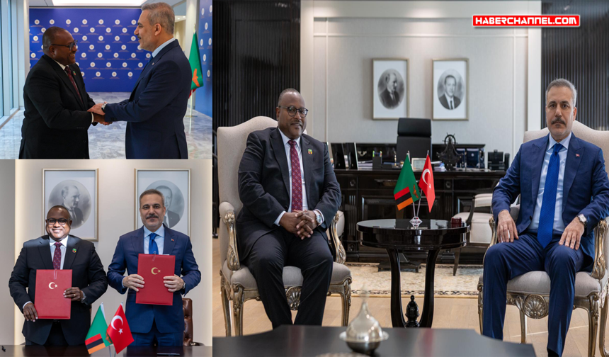 Bakan Hakan Fidan, Zambiya Dışişleri Bakanı Mulambo Haimbe ile görüştü