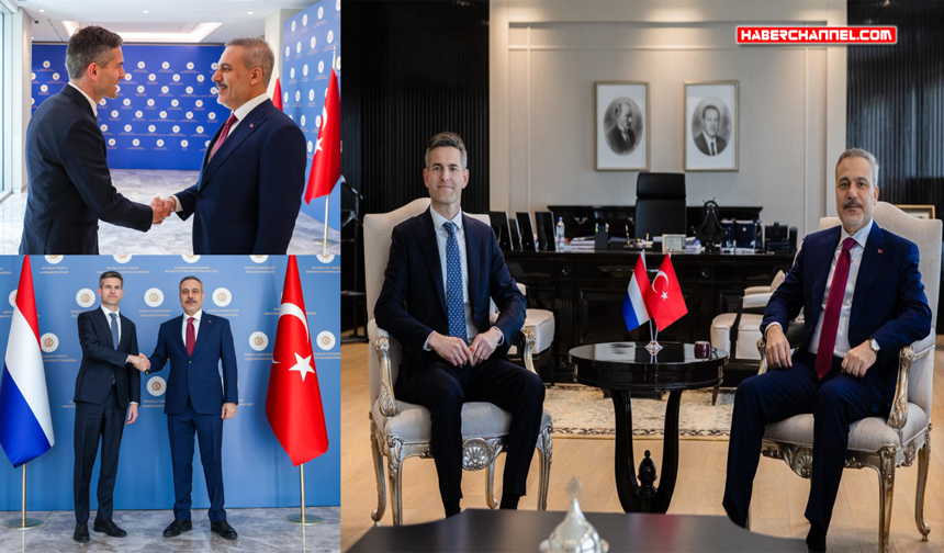 Bakan Hakan Fidan, Hollandalı mevkidaşı Tom Berendsen ile Ankara'da görüştü