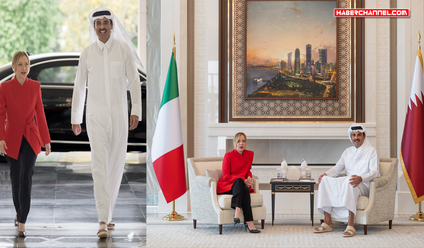 İtalya Başbakanı Giorgia Meloni, Katar Emiri Al Sani ile görüştü