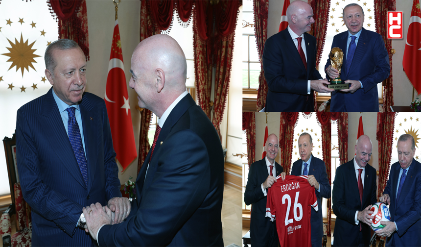Cumhurbaşkanı Erdoğan, FIFA Başkanı Gianni Infantino’yu kabul etti