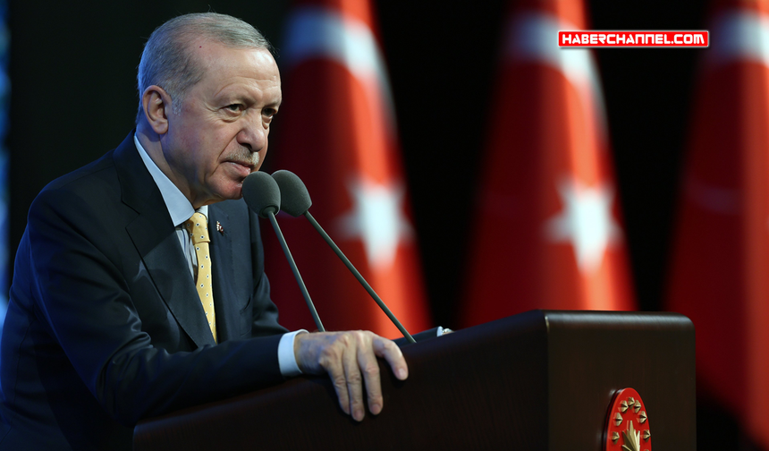 Cumhurbaşkanı Erdoğan: "Su kaynaklarımızı verimli kullanmak mecburiyetindeyiz"