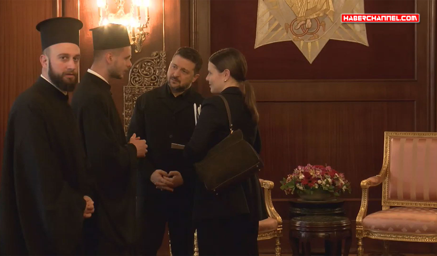 Zelenski, Fener Rum Ortodoks Patrikhanesi'ni ziyaret etti