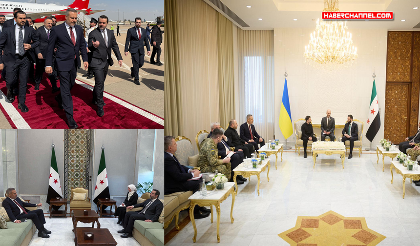 Bakan Hakan Fidan, Suriye'de Zelenski ve Şara ile görüştü