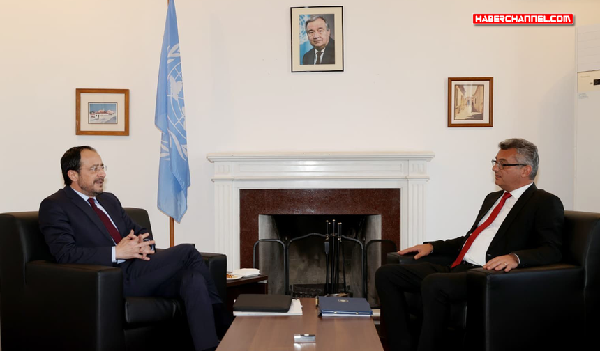 KKTC Cumhurbaşkanı Erhürman ile GKRY lideri Hristodulidis görüştü