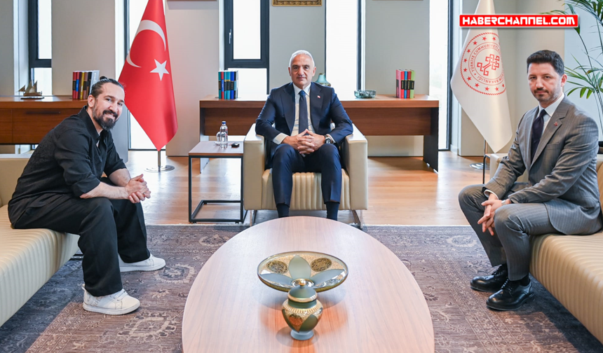 Bakan Mehmet Nuri Ersoy, Doğukan Manço ile görüştü