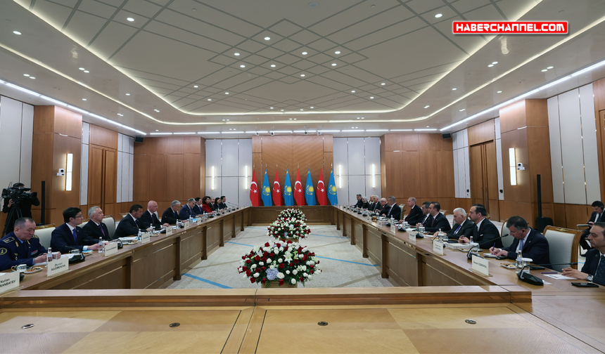 Cumhurbaşkanı Erdoğan, Türkiye-Kazakistan Yüksek Düzeyli Stratejik İşbirliği Konseyi Altıncı Toplantısı'na başkanlık etti