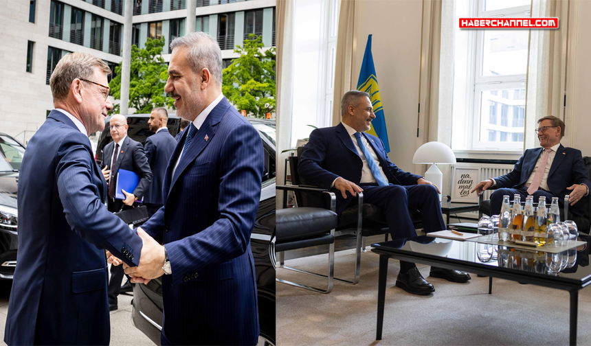 Bakan Hakan Fidan, Alman mevkidaşı Johann Wadephul ile bir araya geldi