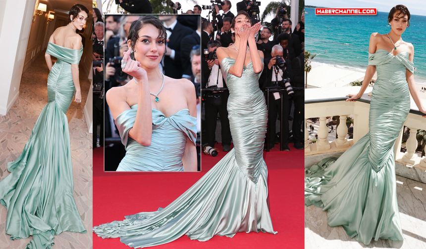 Dilan Çiçek Deniz, Cannes'da ışıltılı ve zarif stiliyle büyüledi