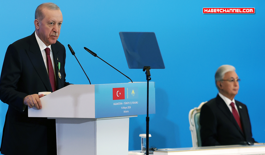 Cumhurbaşkanı Erdoğan: "Kazakistan ile ticaret hacmimiz 10 milyar dolara yaklaştı"
