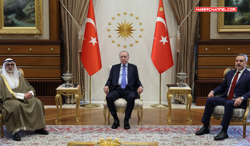 Cumhurbaşkanı Erdoğan, Kuveyt Dışişleri Bakanı Al-Sabah'ı kabul etti