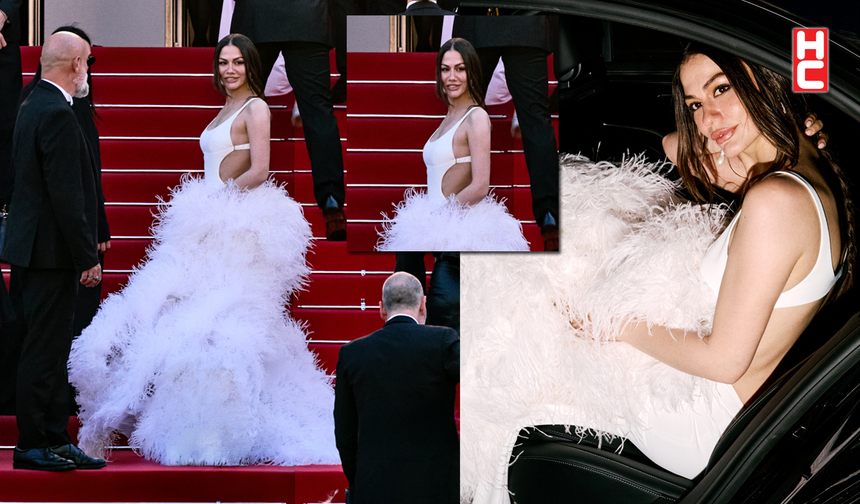 Cannes kırmızı halısında göz alıcı görünüm: Demet Özdemir