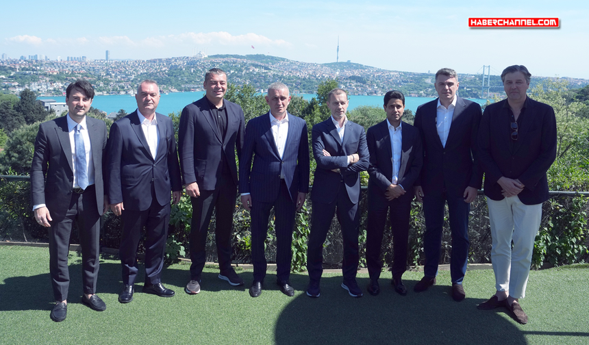 UEFA ve TFF heyetleri, Avrupa Ligi Finali öncesi İstanbul'da bir araya geldi
