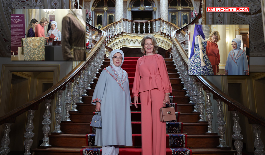 Emine Erdoğan, Belçika Kraliçesi Mathilde ile bir araya geldi