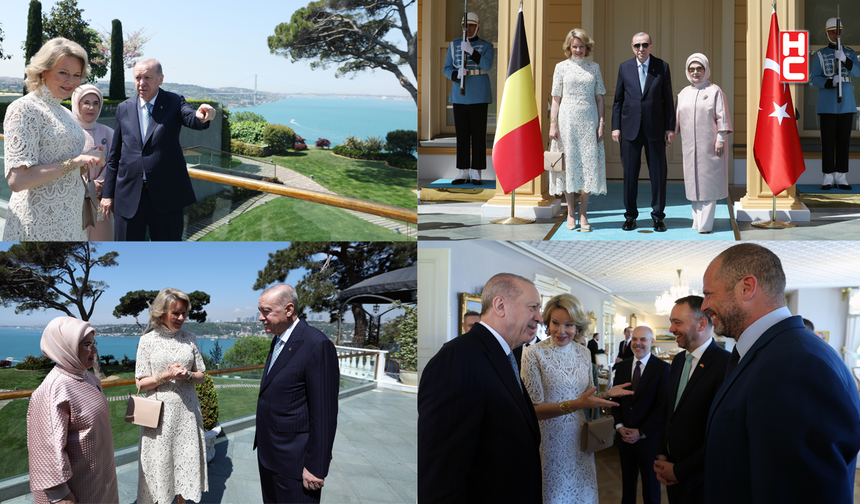Cumhurbaşkanı Erdoğan, Belçika Kraliçesi Mathilde’yi kabul etti
