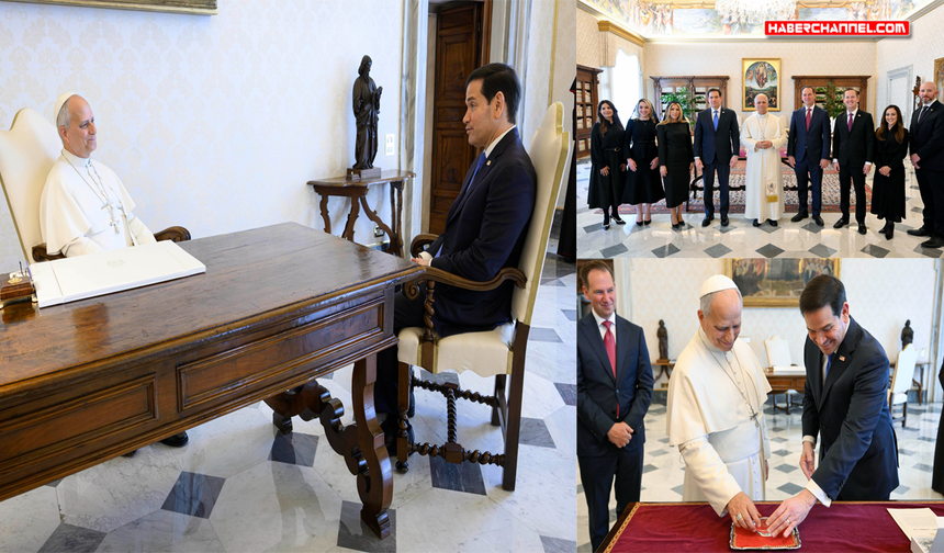 Papa 14. Leo, ABD Dışişleri Bakanı Marco Rubio ile görüştü