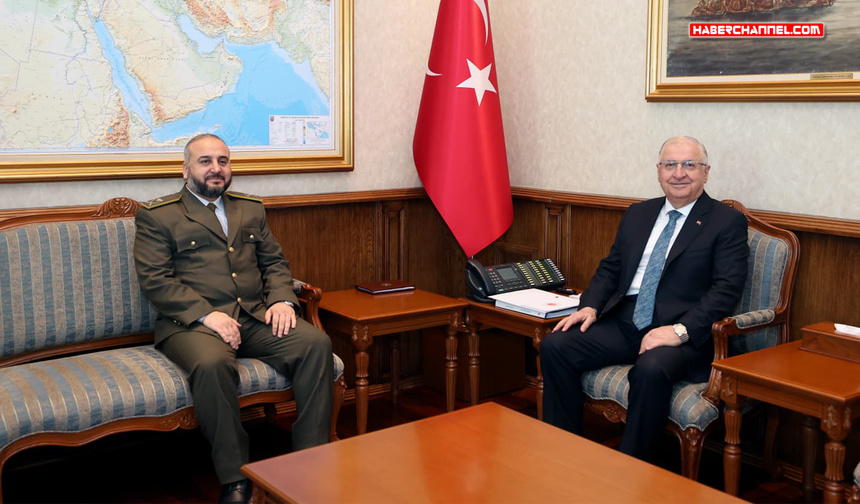 Bakan Yaşar Güler, Suriyeli mevkidaşı Ebu Kasra ile bir araya geldi