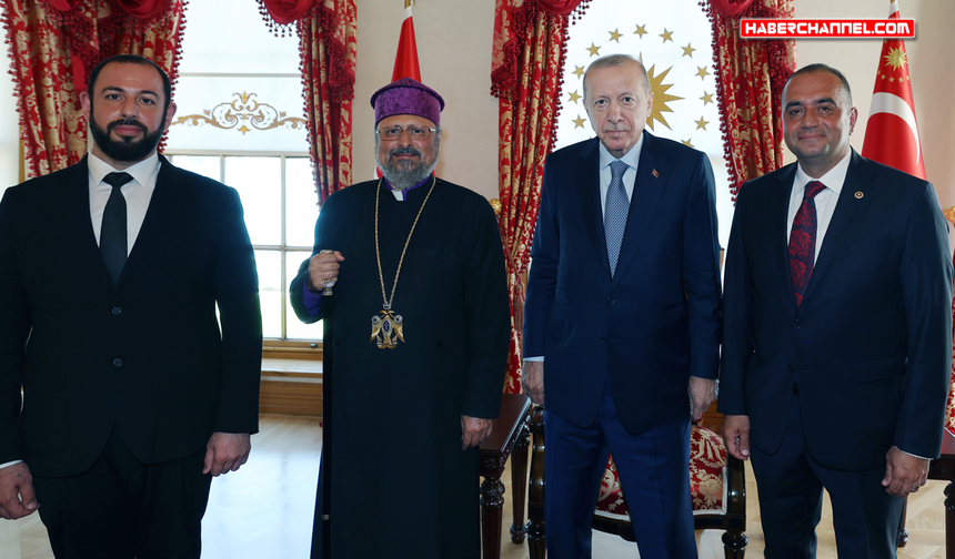 Cumhurbaşkanı Erdoğan, Sevan Sıvacıoğlu ve Patrik Maşalyan’ı kabul etti