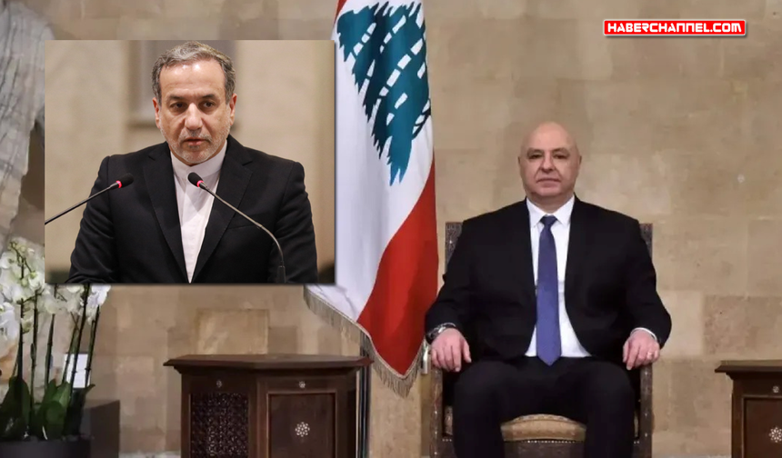 Lübnan Cumhurbaşkanı Joseph Avn ile İran Dışişleri Bakanı Abbas Arakçi görüştü