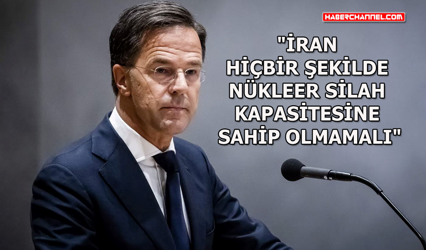 NATO Genel Sekreteri Mark Rutte'den İran açıklaması