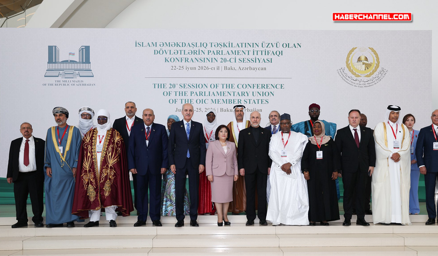TBMM Başkanı Kurtulmuş, İSİPAB Konferansı'nda aile fotoğrafı çekimine katıldı