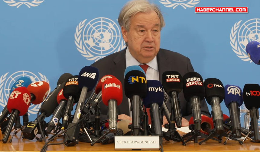 BM Genel Sekreteri Guterres: "Kıbrıs için 5+1 genişletilmiş toplantı kararı aldık"