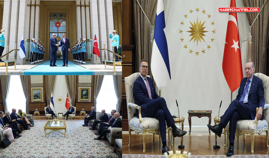 Cumhurbaşkanı Erdoğan, Finlandiya Cumhurbaşkanı Stubb ile bir araya geldi
