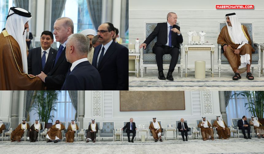 Cumhurbaşkanı Erdoğan, Katar Emiri Al Sani’ye taziye ziyaretinde bulundu