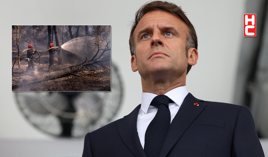 Macron: "Benzeri görülmemiş bir yangınla karşı karşıyayız"