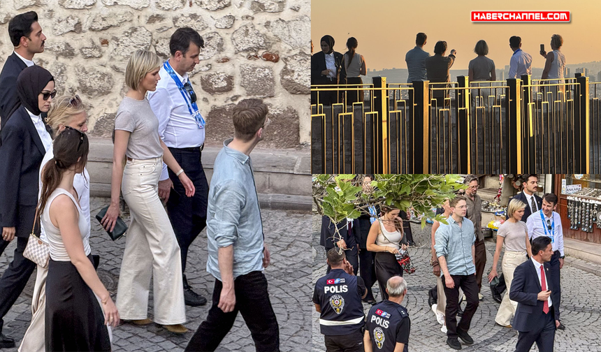İzlanda Başbakanı Kristrún Frostadóttir, Ankara Kalesi'ni gezdi