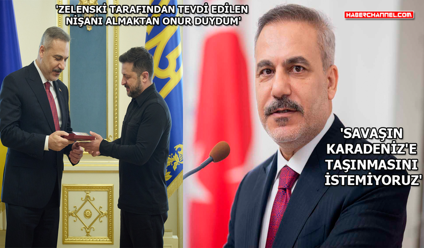 Bakan Hakan Fidan, Ukrayna ziyareti sonrası açıklamalarda bulundu