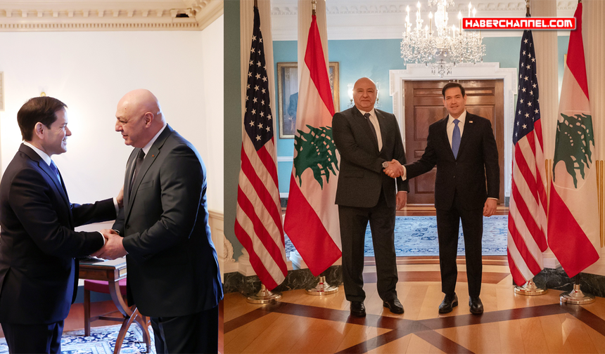 Lübnan Cumhurbaşkanı Joseph Avn, ABD Dışişleri Bakanı Marco Rubio ile görüştü