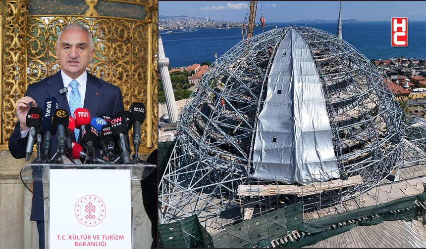 Ayasofya'nın ibadete açılışının 6'ncı yılında ana kubbe restorasyonunda yeni dönem: Özgün doku korunacak