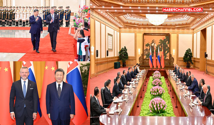 Çin Lideri Xi Jinping, Slovakya Cumhurbaşkanı Peter Pellegrini ile görüştü