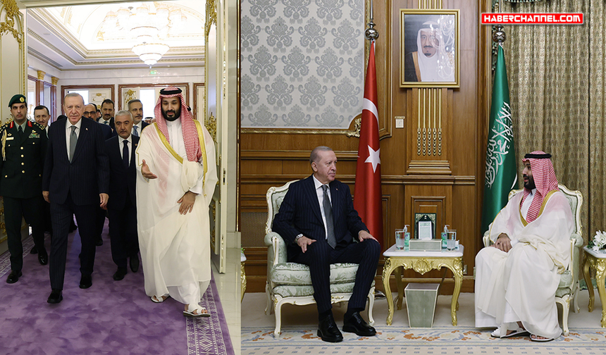 Cumhurbaşkanı Erdoğan, Suudi Arabistan Veliaht Prensi Muhammed Bin Selman ile görüştü