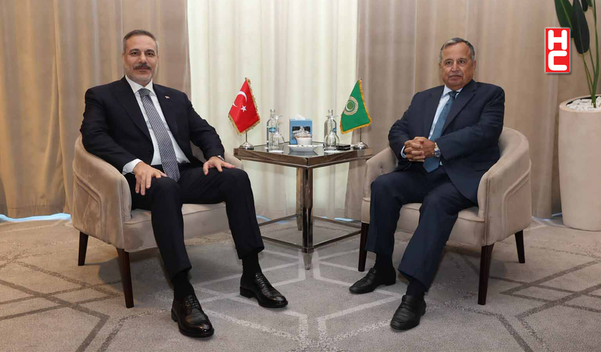 Dışişleri Bakanı Fidan, Arap Ligi Genel Sekreteri Fehmi ile görüştü