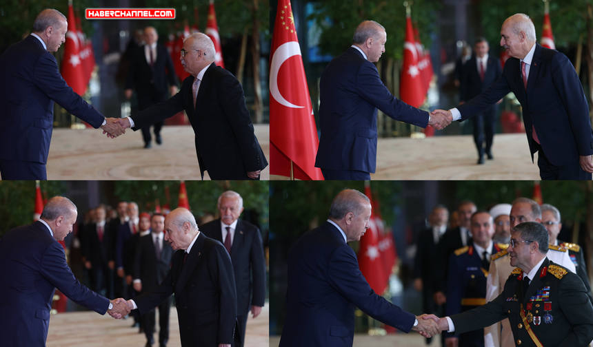Cumhurbaşkanı Erdoğan, Zafer Bayramı tebriklerini kabul etti