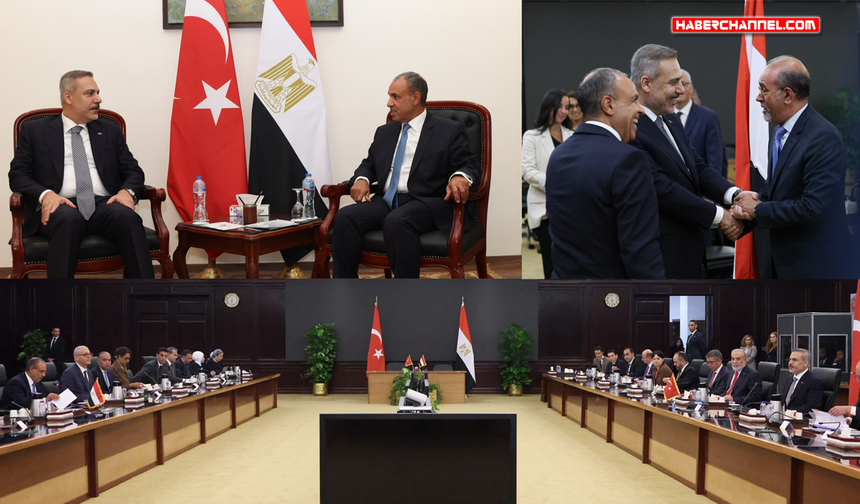 Bakan Hakan Fidan, Mısırlı mevkidaşı Bedir Abdülati ile bir araya geldi