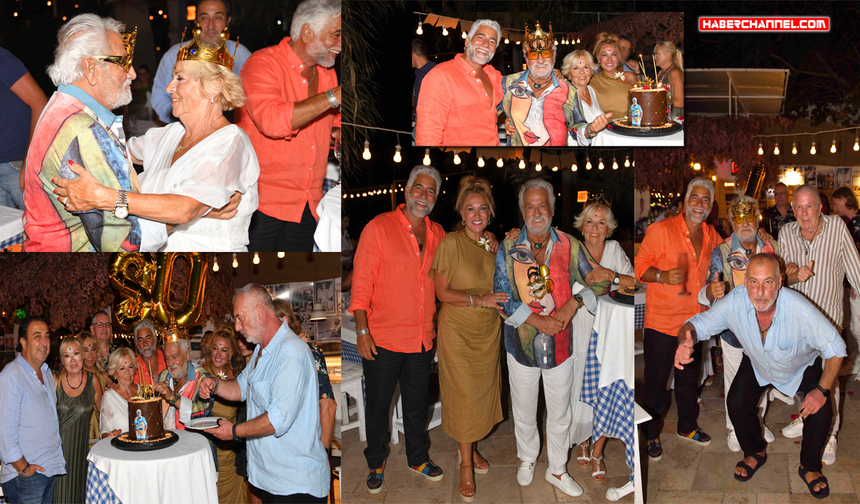 Fedon 80. yaşını Garos Bodrum'da dostlarıyla kutladı