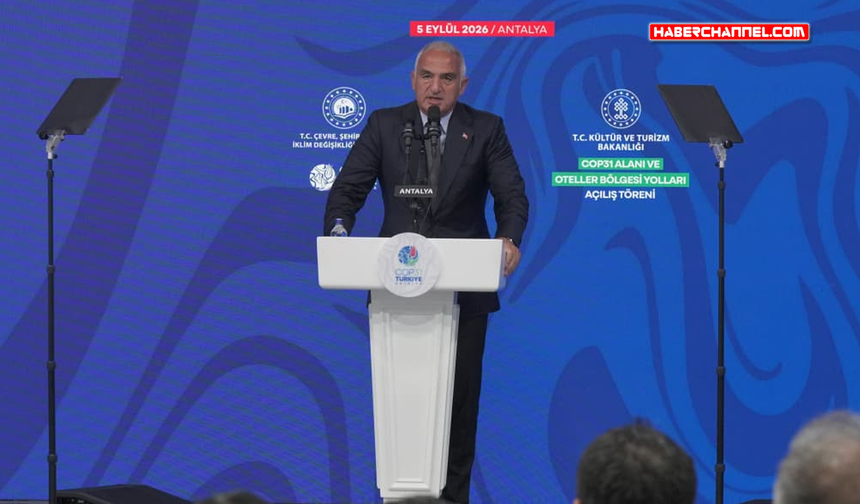 Bakan Ersoy: "COP31'in Antalya markasına ciddi bir değer katacağına inanıyorum'