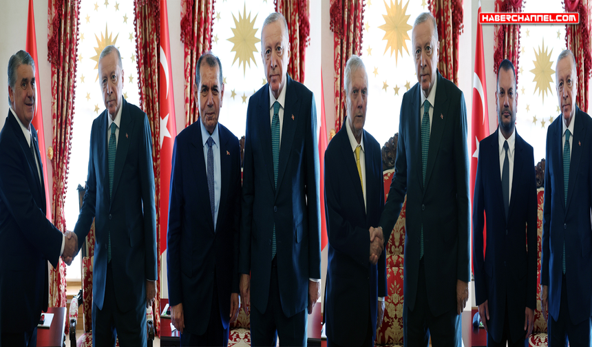 Cumhurbaşkanı Erdoğan, kulüp başkanlarını kabul etti