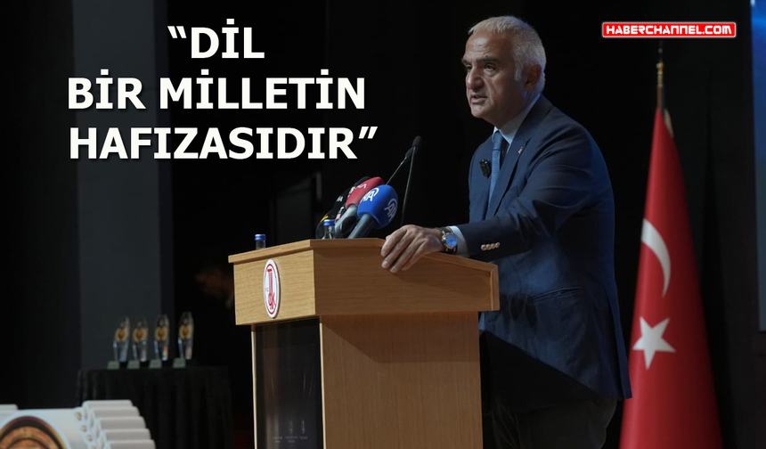 Kültür ve Turizm Bakanı Ersoy, Türk Diline Hizmet Ödülleri Töreni'nde konuştu