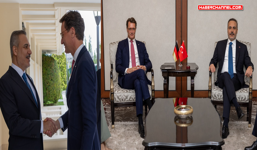 Bakan Hakan Fidan Kuzey Ren-Vestfalya Eyaleti Başbakanı Hendrik Wüst ile görüştü