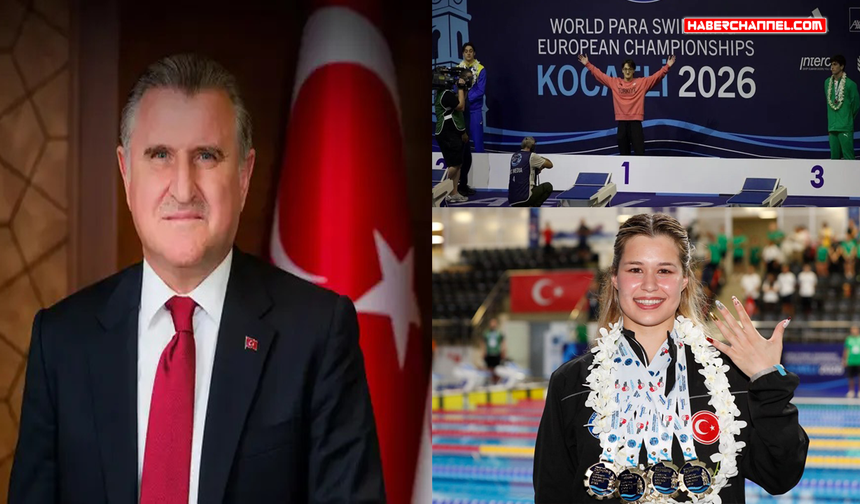 Bakan Osman Aşkın Bak'tan, milli para yüzücülere tebrik