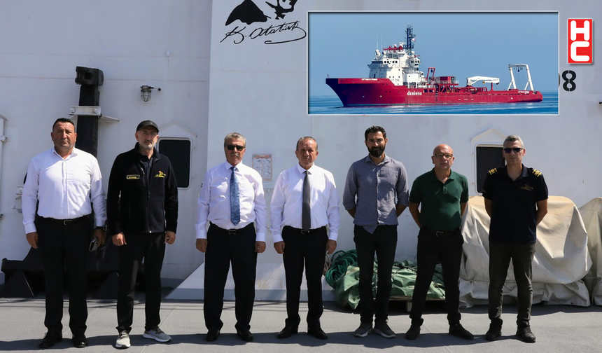 KKTC Başbakanı Üstel, Girne açıklarındaki arama çalışmalarını inceledi